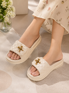 Girl's Premium Casual Clog Shoes with Metal Charm | Lightweight Comfort Slip-On Footwear