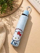 Hello Kitty 3 Fold Printed Rain Umbrella | Portable Windproof Foldable Travel Umbrella for Girls & Women