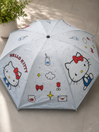 Hello Kitty 3 Fold Printed Rain Umbrella | Portable Windproof Foldable Travel Umbrella for Girls & Women