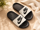 Men's White & Black Casual Slide Slippers | Lightweight Comfortable Daily Wear