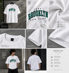 Men’s White Brooklyn New York Oversized Graphic T-Shirt