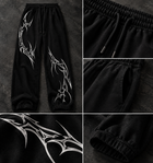 Men’s Black Printed Joggers | Stylish Graphic Track Pants | Casual Streetwear Sweatpants