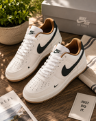 Nike Air Force 1 Style White Black Sneakers for Men | Premium Casual Shoes | Lightweight Fashion Sneakers