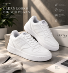 Men’s White Sneakers | Stylish Lace-Up Casual Shoes for Men | Trendy Everyday Footwear